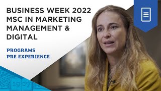 Business Week 2022 - MSc in Marketing Management & Digital | ESSEC Programs
