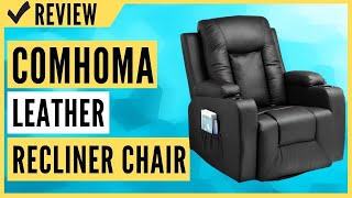 Comhoma Leather Recliner Chair Modern Rocker