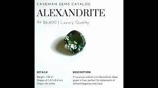 Luxury in Green: Deep Cushion Alexandrite