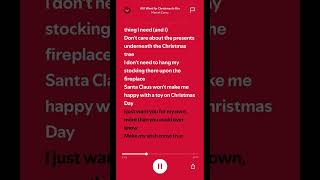 Since it’s December 1st!!! #christmas #spotifylyrics