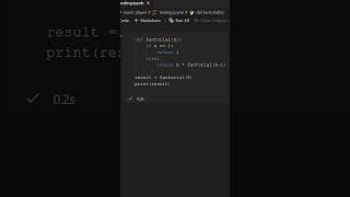 What is recursive function ?? | Python #shorts