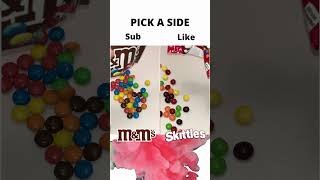 M\u0026M`s vs Skittles | Sub ou Like #mms  #skittles