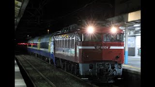 配9839レ EF81-134+255系マリBe  廃車入場