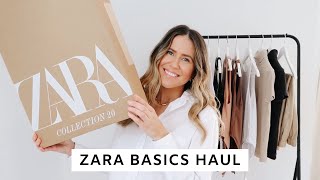 ZARA BASICS HAUL \u0026 TRY ON | Paige Kennedy