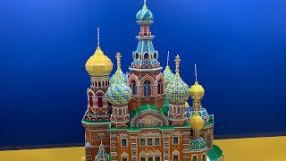 DIY Craft Instruction 3D Puzzle Cubicfun THE CHURCH OF THE SAVIOR ON SPILLED BLOOD