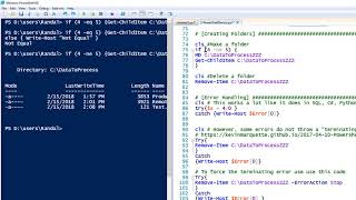 Working with PowerShell to perform SQL tasks