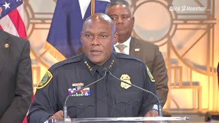 HPD Chief Finner discusses coordinated law enforcement efforts to reduce violent crime in Houston