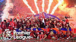 Liverpool lift Premier League trophy (FULL CEREMONY) | NBC Sports