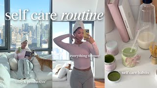 MY RELAXING 2025 SELF-CARE ROUTINE 🎀✨ | skincare \u0026 hair care, everything shower, workout + more!