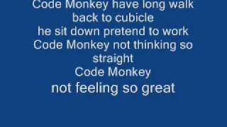 code monkey lyrics