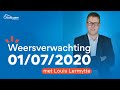 Weersverwachting 01/07/2020 - Iets droger weer op komst maar nog steeds koel (NWBNLX)