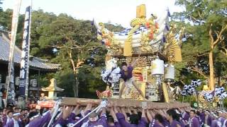 福崎　熊野神社　中島　拝殿前　屋台差し上げ　その２