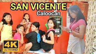 CUTIES in San Vicente | Unseen Walk Somewhere in Caloocan Neighborhood Philippines [4K] 🇵🇭