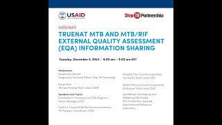 Webinar: Truenat MTB and MTB/RIF External Quality Assessment (EQA)