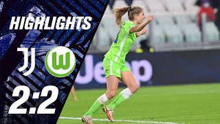 Punkteteilung in Turin - Starke Leistung der Wölfinnen | Highlights UWCL vs. Juventus Turin