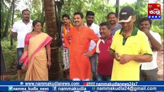 Namma kudla News 24X7:heavy rain effect Nalin kumar visit to Mulki bappanadu temple