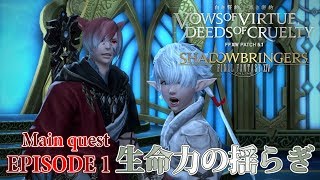 【FF14 白き誓約、黒き密約】EPISODE 1：生命力の揺らぎ【メインクエスト】