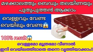 എത്ര അഴുക്കുപിടിച്ച ബെഡും നിഷ്പ്രയാസം വൃത്തിയാക്കി എടുക്കാം വെള്ളവും  വെയിലും വേണ്ട|Cleaning tips