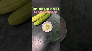 Cucumber face mask Anti-aging glow skin #shortsfeed #skincare #beautytips #glowingskin #shorts