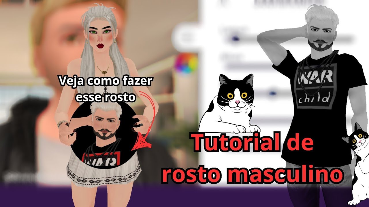 TUTORIAL DE ROSTO MASCULINO - COMO SER UM GATÃO NO AVAKIN LIFE - YouTube