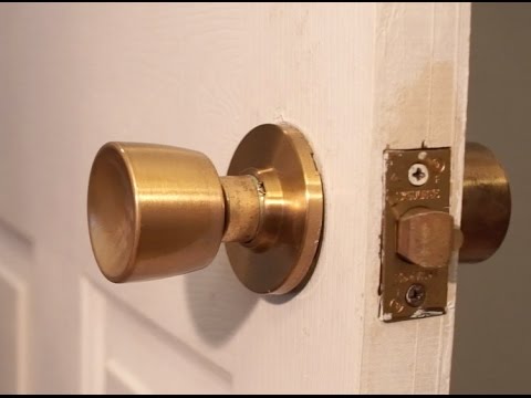 How To Remove Old Door Knob Without Visible Screws Youtube