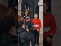 The moment police confront a man dressed as a kings guard #thekingsguard