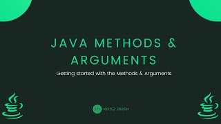 Java Fundamentals - Methods and Arguments