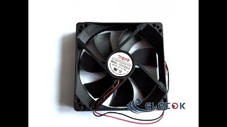 TD1225LS 12V 0.18A  12CM 12025 Fan 120*120*25MM  2wires