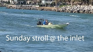 Sunday Stroll Boating at Jupiter Inlet - A Busy Boat Traffic Day!