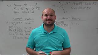 Master writing a two column proof using segment addition theorem