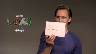 Tom Hiddleston on How Loki Signs His Autograph