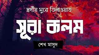 হৃদয় শান্ত করা কন্ঠে সূরা কলম | Surah Al Qalam recited by Sheikh Masud