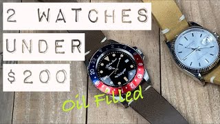 2 Watches Under $200: Oil Filled and Parnis!