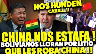 ¡TRAICIÓN TOTAL! BOLIVIANOS LLORAN Y GRITAN PORQUE CHINA SE ROBA TODO SU LITIO