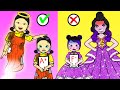 Don't Make Squid Game Doll Cry! - Poor Squid Game Doll VS Rich Raquelle | DIY Paper Dolls & Cartoon