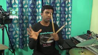 Tamil Drums Lesson | Drums Build up Lesson | #17 (How to Play Drums)