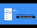 Custom Right Click Menu | HTML, CSS & Javascript