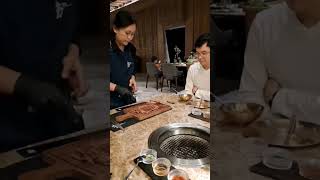 Proses Penyajian Daging Wagyu dari awal #shorts #viral #angelinasutjipto