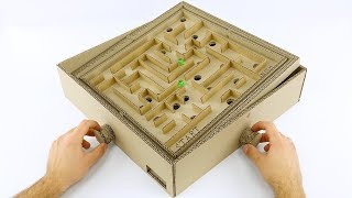 How to Make Marble Maze Game from Cardboard