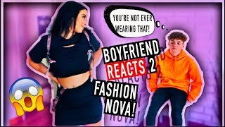 FASHION NOVA TRY ON HAUL *Over Protective Boyfriend Reacts To Outfits