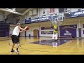 catch and shoot footwork hop and 1 2 step