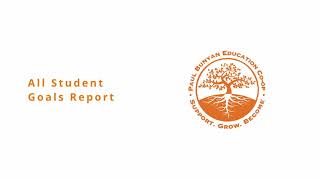 Creating All student goals report in SpEd Forms