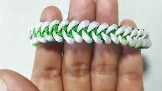 Cómo hacer pulsera de hilo fácil y rápida ZIGZAG