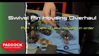 Swivel pin housing overhaul Part 7 - fitting ball to axle / fitting bearings