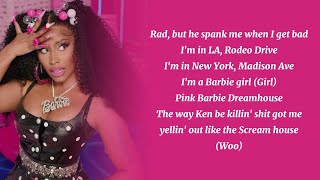Nicki Minaj & Ice Spice - Barbie World - Lyrics (feat. Aqua) (from "Barbie" soundtrack)