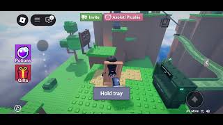 Playing carry an egg with my sister on Roblox