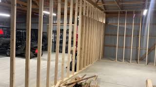 Menards pole barn build.