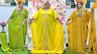 Beautiful Kaftan Boubou Gown Dresses for Ladies || Sew a Kaftan in Minutes! Quick and Easy Tutorial