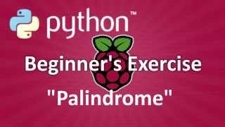 Python Beginner's Exercise: Palindromes