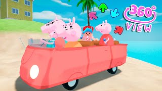 Vs Peppa Pig 360° POV New Car FNF Play Time Song